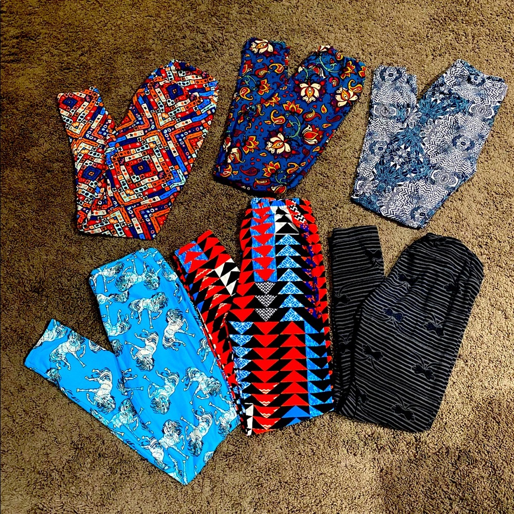 Lularoe Leggings, 6 Pair Lot